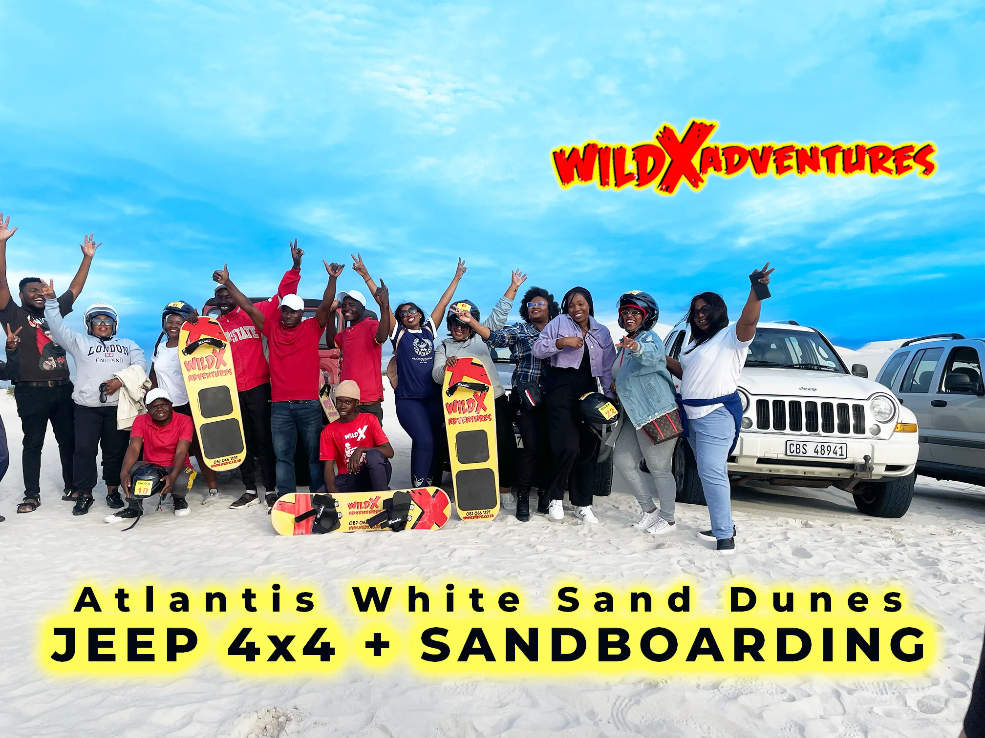 Activity Combo: Jeep 4x4 Tour and Classic Sandboarding for 1, 2, 4 or 6