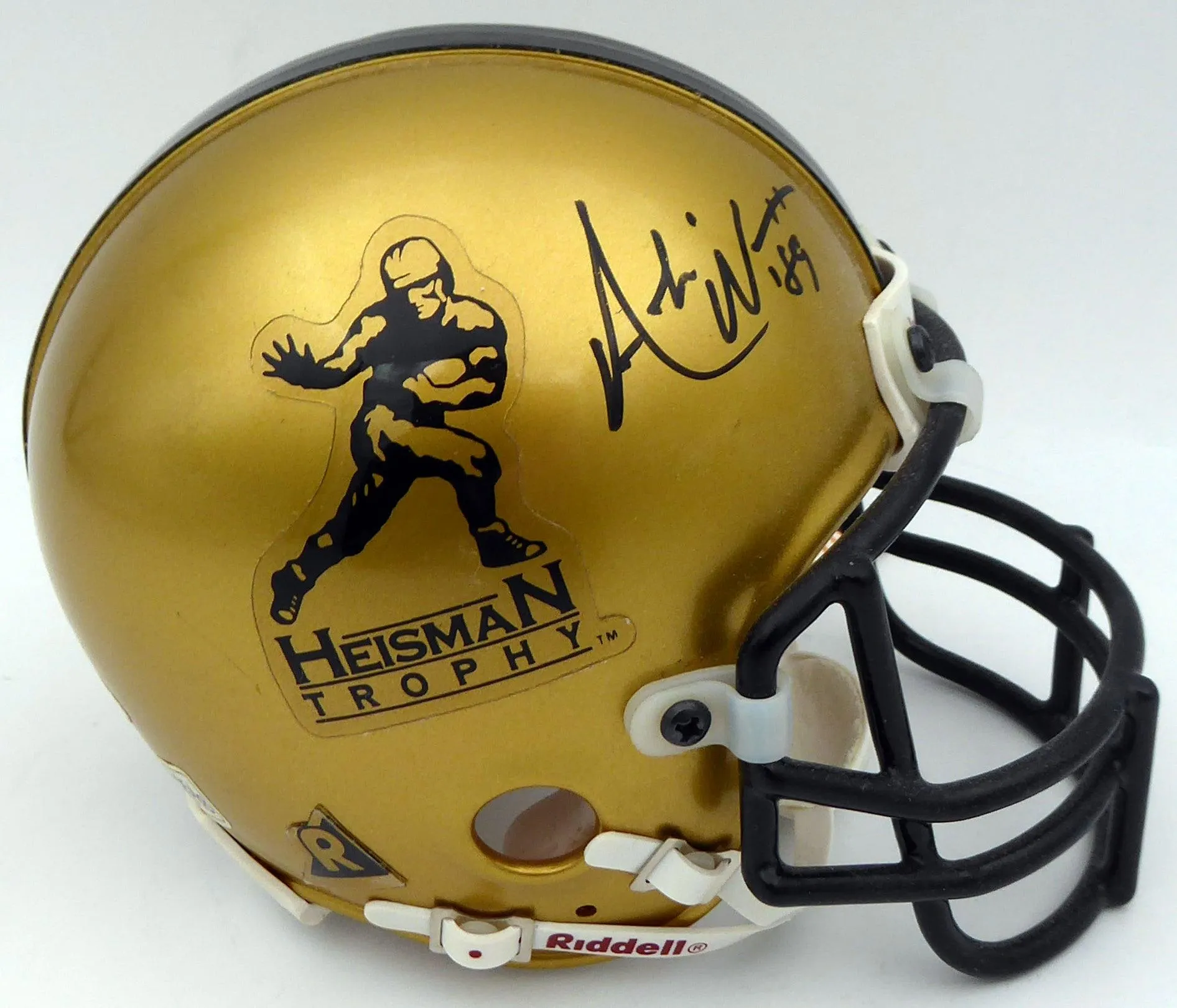 Andre Ward Autographed Gold Heisman Mini Helmet TriStar Holo #6024342