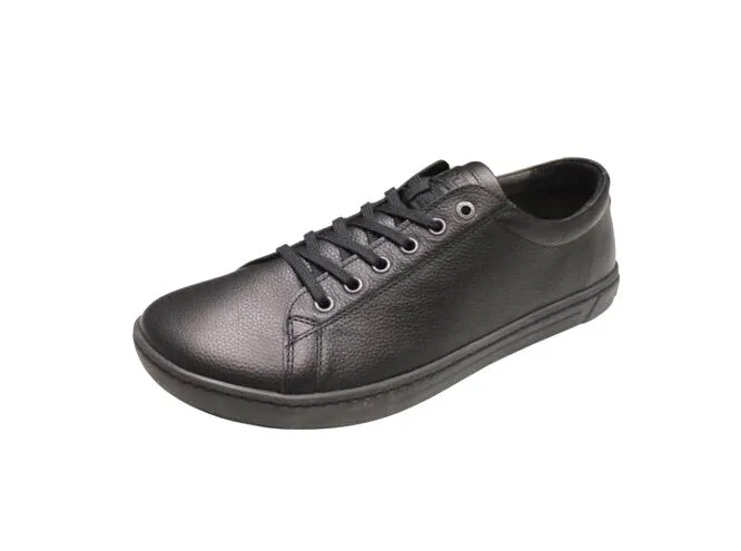 Birkenstock Arran Natural Leather Black 6 Eyelet Shoe