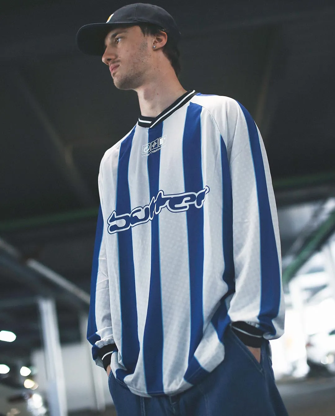 Butter Goods - Corrosive LS Football Jersey - White