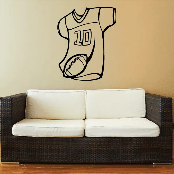 Football Jersey Wall Decal - Vinyl Decal - Car Decal - CDS040