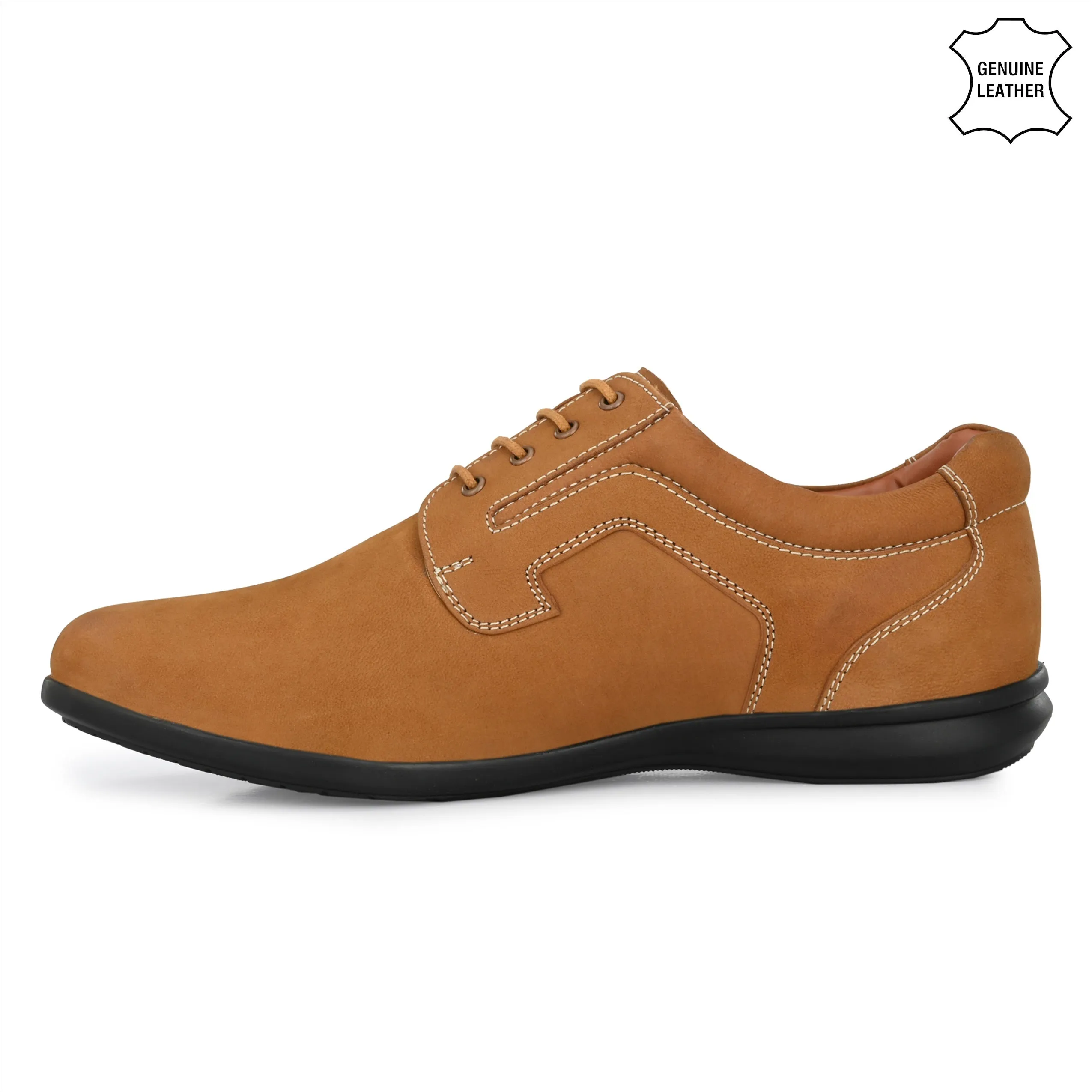 Plush Full Grain Leather Derby Lace Ups